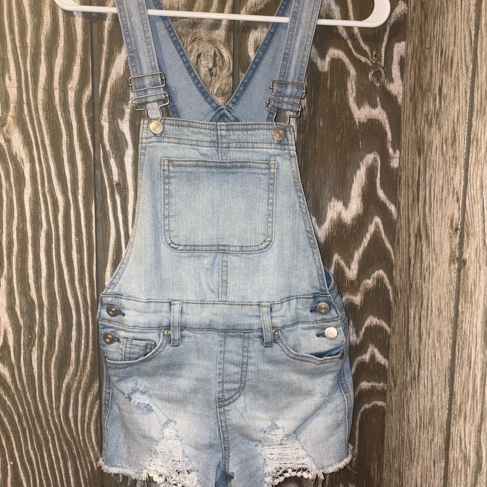 No Boundaries Blue Denim Overalls